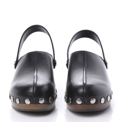 Christian Dior Calfskin Diorquake 20mm Slingback Clogs 36 Black 2 of 8