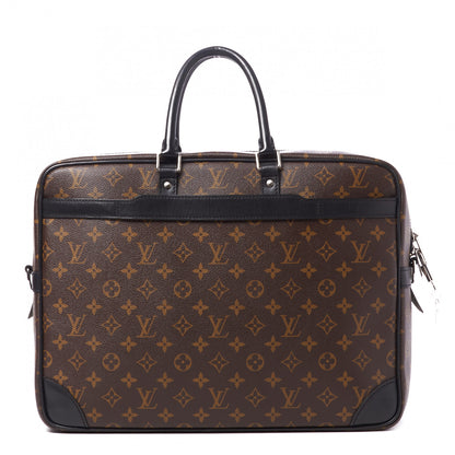 Louis Vuitton Monogram Macassar Porte-Documents Voyage GM 1 of 8