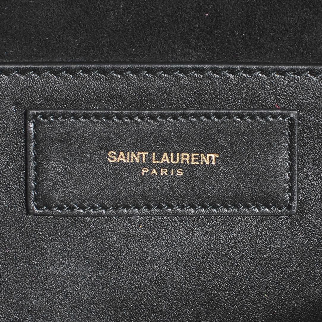 Saint Laurent Suede Small Betty Black 6 of 7