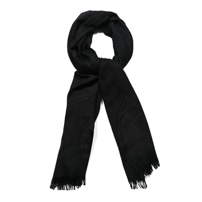 Hermes Cashmere Silk New Libris Confettis D'Ex Libris Stole Black 1 of 3