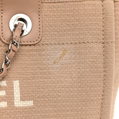 Chanel Mixed Fibers Small Deauville Tote Beige 13 of 14