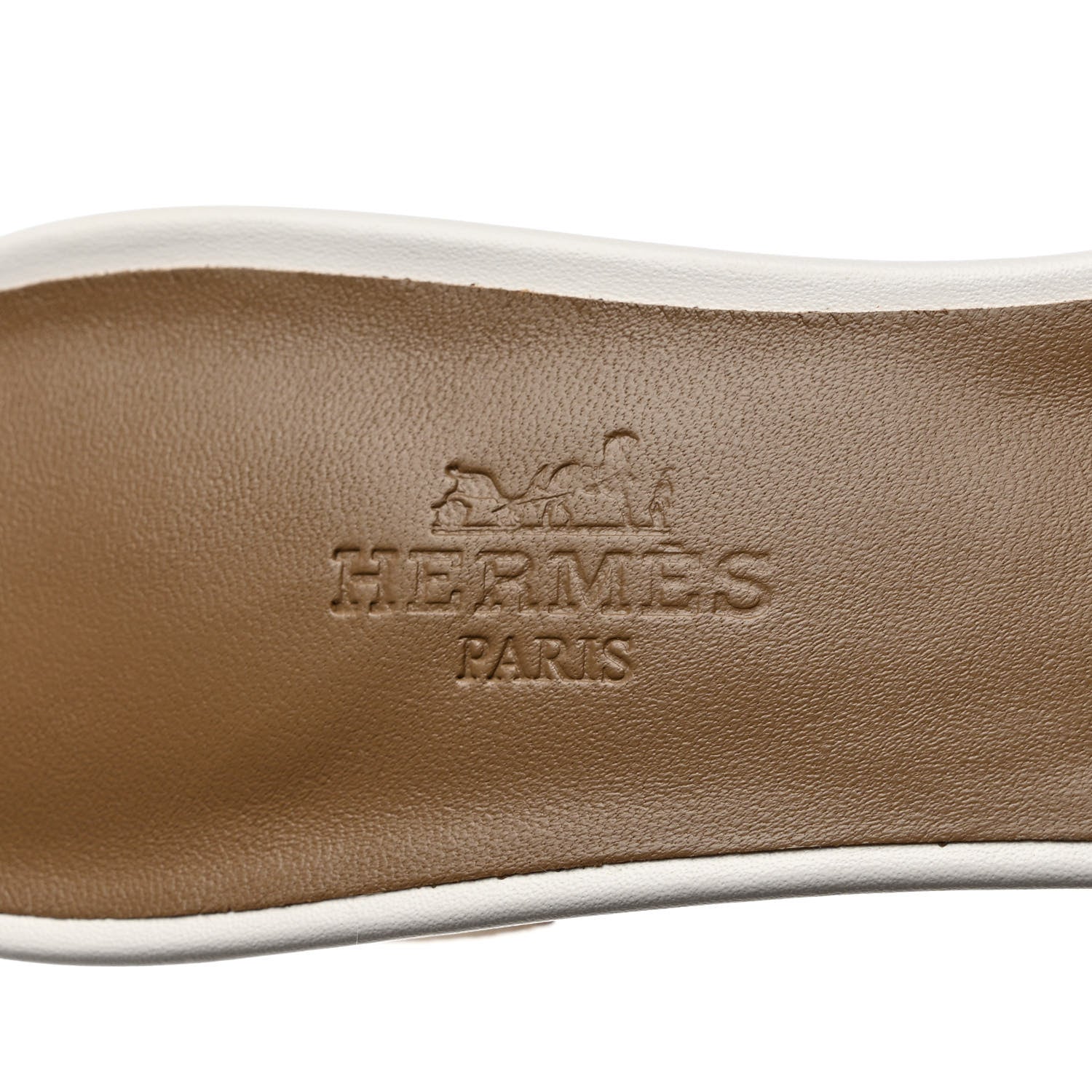 Hermes Calfskin Oasis Sandals 36 White 7 of 9