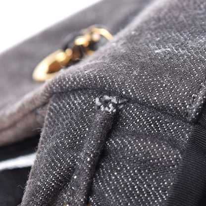 Chanel Washed Denim Quilted Large Urban Spirit Backpack Black 16 of 18