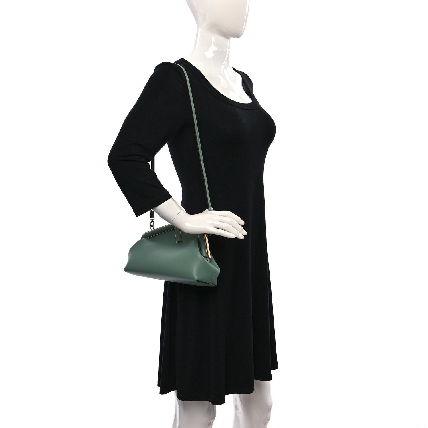 Fendi Shiny Nappa Small Fendi First Menta 2 of 10