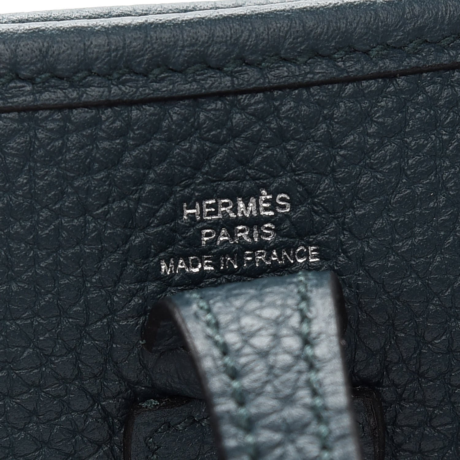 Hermes Taurillon Clemence Evelyne TPM Vert Cypress 6 of 9