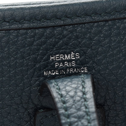 Hermes Taurillon Clemence Evelyne TPM Vert Cypress 6 of 9