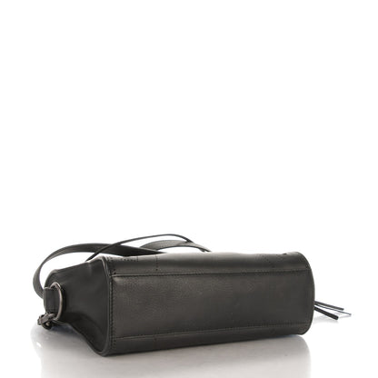 Balenciaga Veau Soyeux Perforated Blackout Hardware Mini City Black 4 of 7