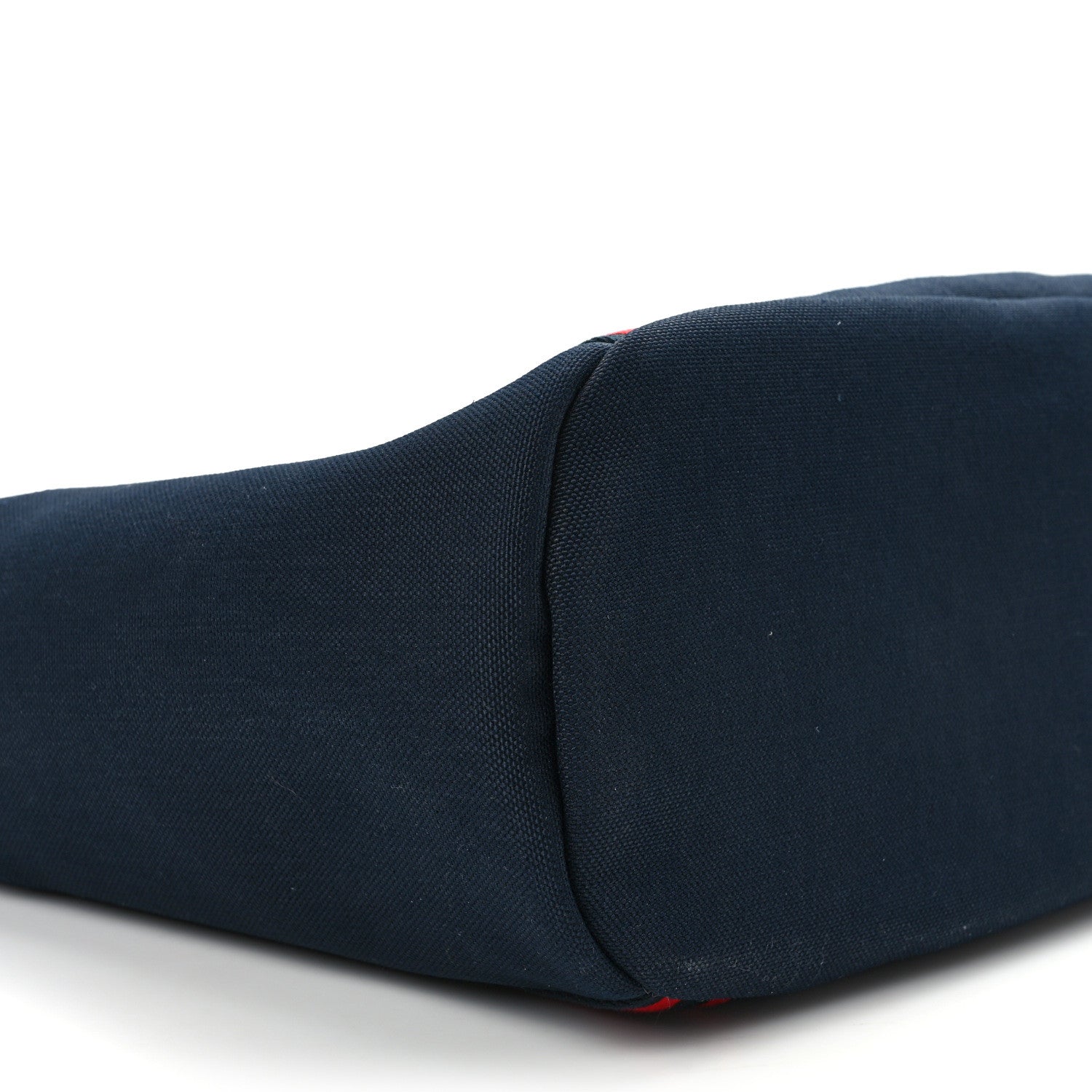 Hermes Toile Sac De Pansage Groom Bleu Marine Rouge 10 of 14