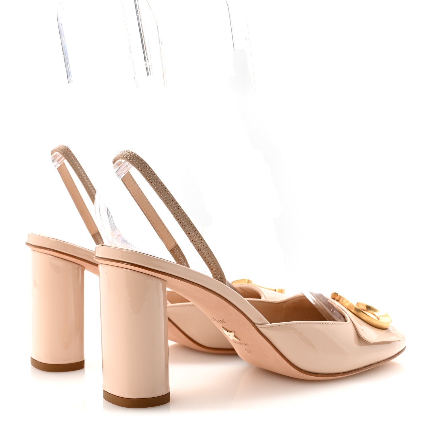Christian Dior Patent Calfskin C'est Dior 80mm Slingback Sandals 37 Chair 5 of 10