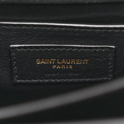 Saint Laurent Coated Bark Calfskin Medium Monogram Sunset Black 6 of 11