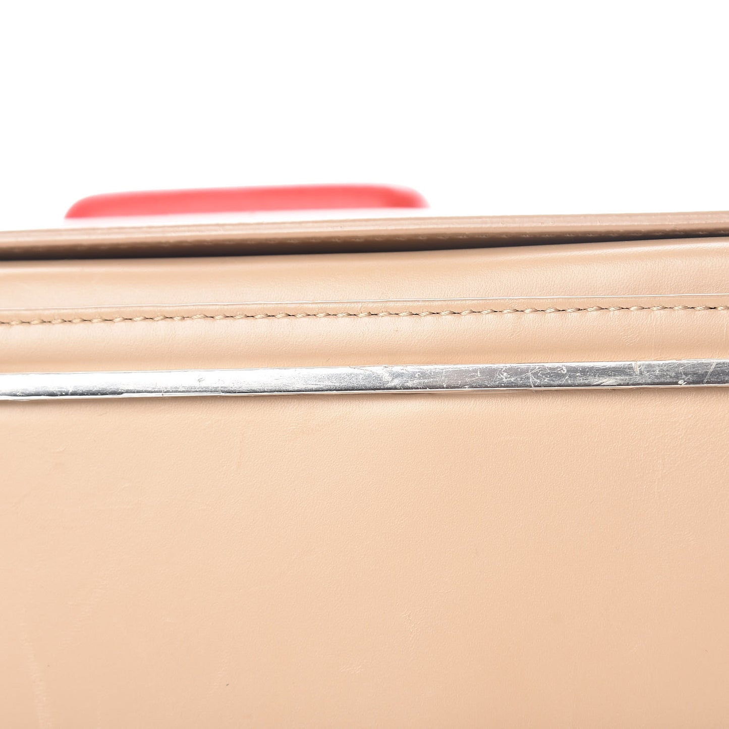 Calfskin Bal58 Shoulder Bag Red