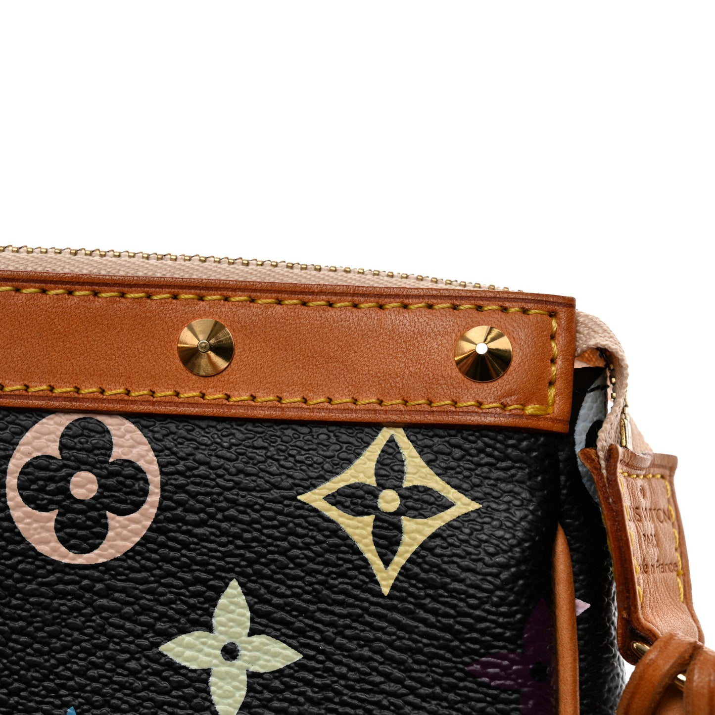Monogram Multicolor Pochette Accessories Black