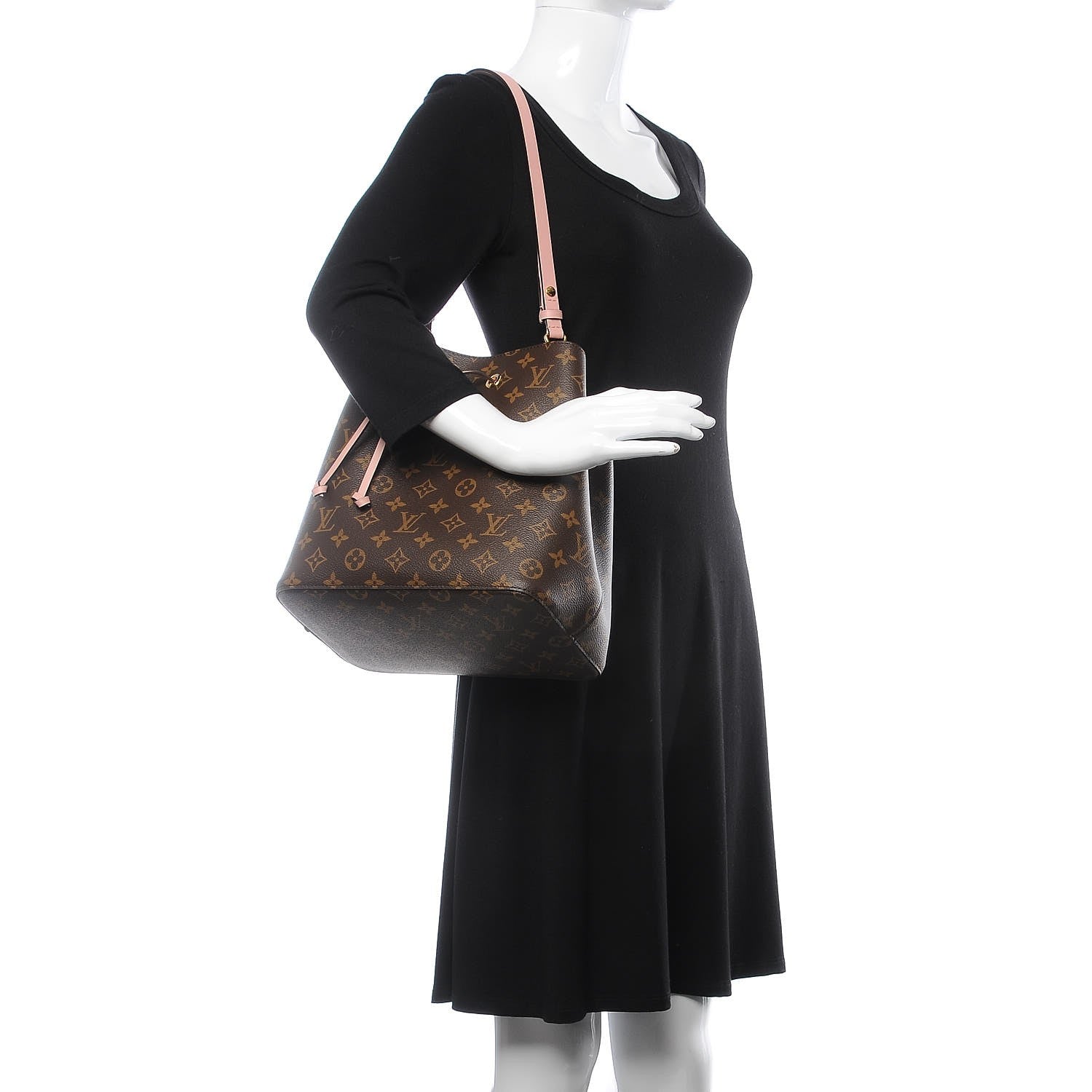 Louis Vuitton Monogram Neonoe MM Rose Poudre 2 of 8