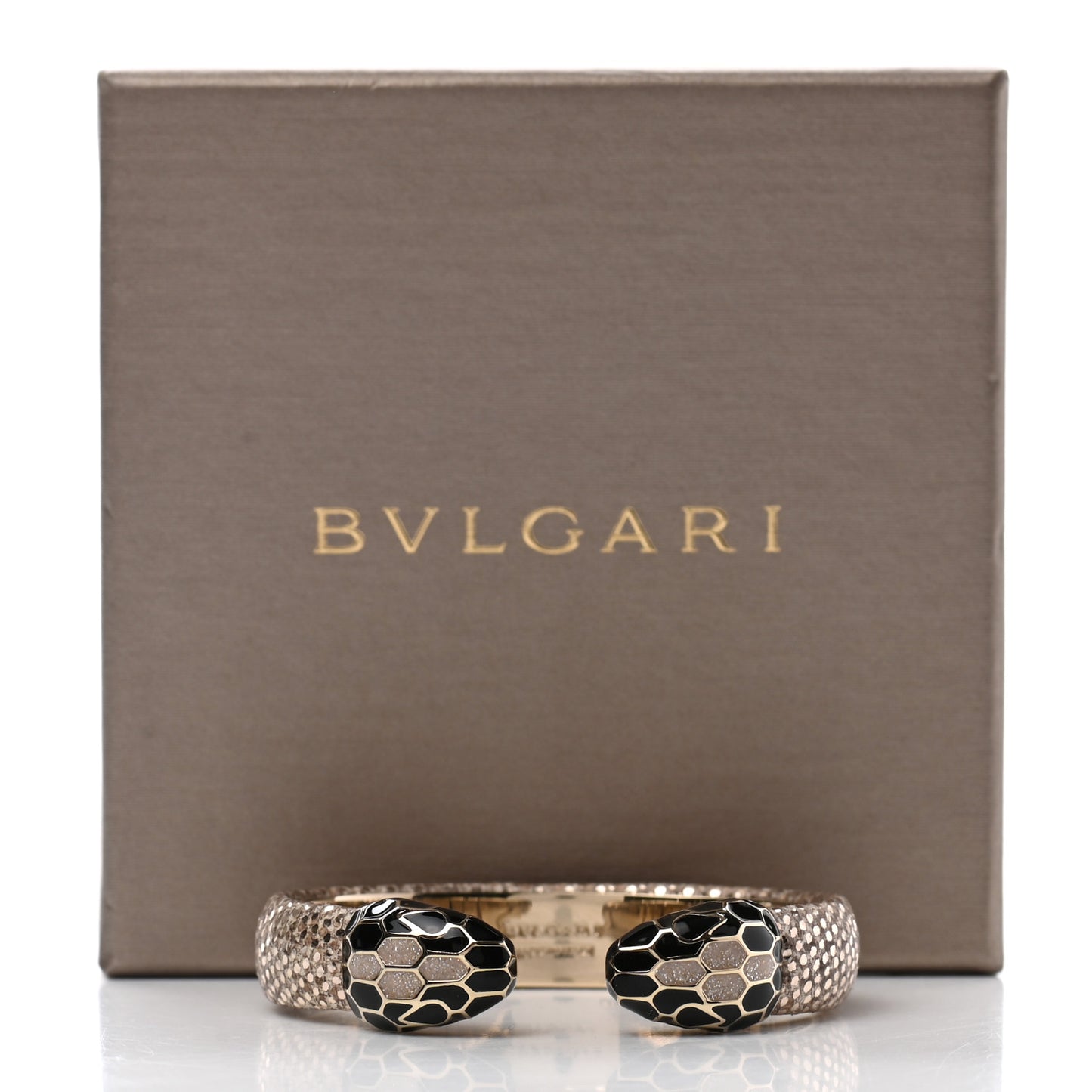 Metallic Karung Serpenti Forever Bracelet