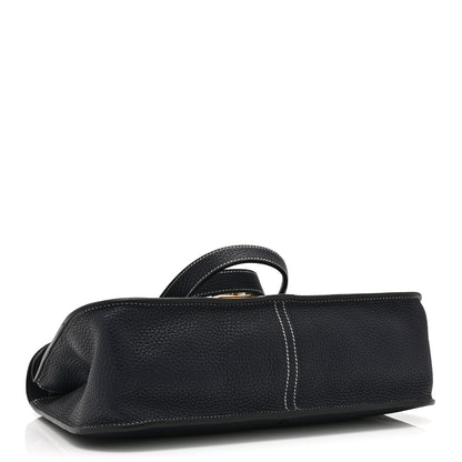 Hermes Taurillon Clemence Halzan 31 GM Bleu Nuit 4 of 10