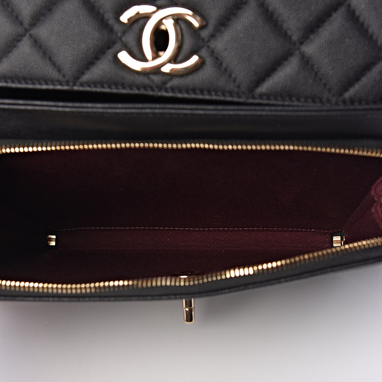 Caviar Quilted Large Business Affinity Flap Black
