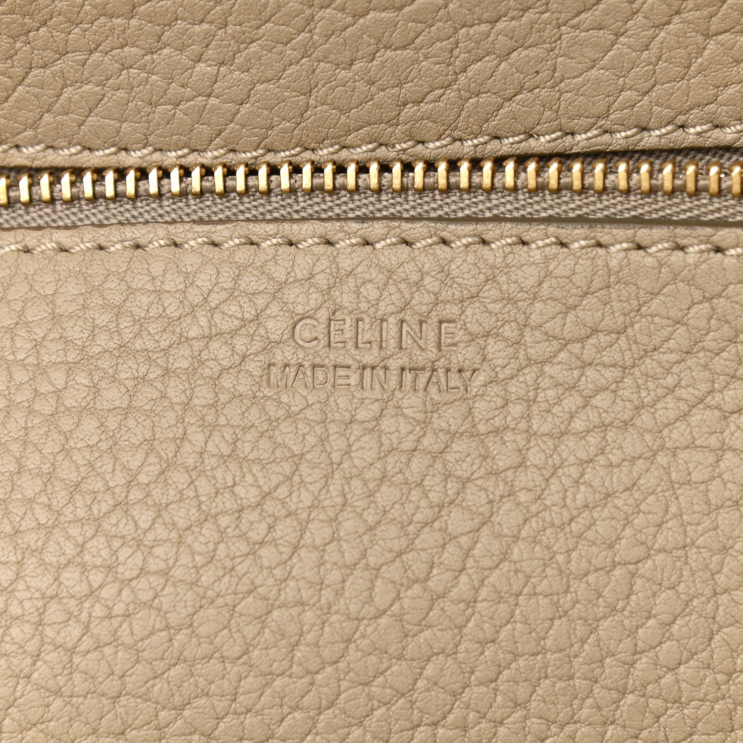 Celine Crisped Calfskin Tie Knot Tote Light Taupe 7 of 19