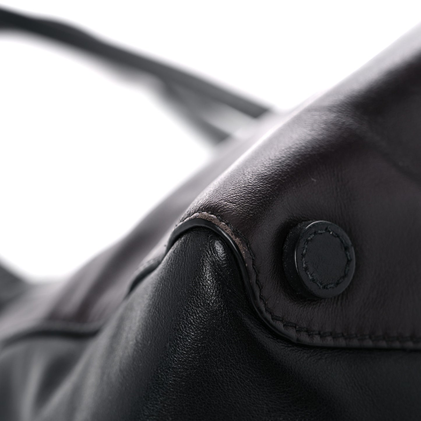 Soft Calfskin Tote Ebano Black