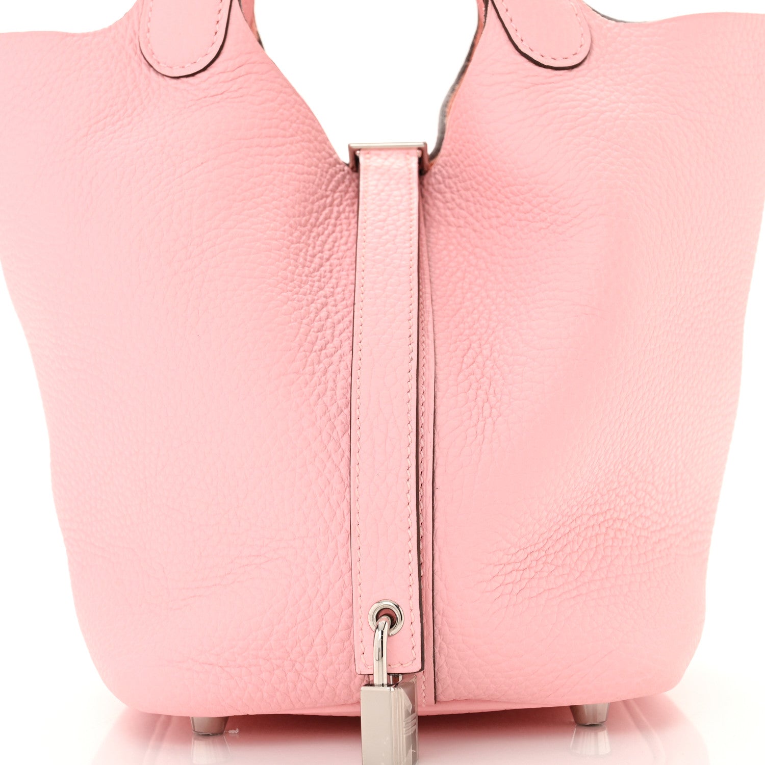 Hermes Taurillon Clemence Picotin Lock 18 PM Rose Sakura 8 of 11