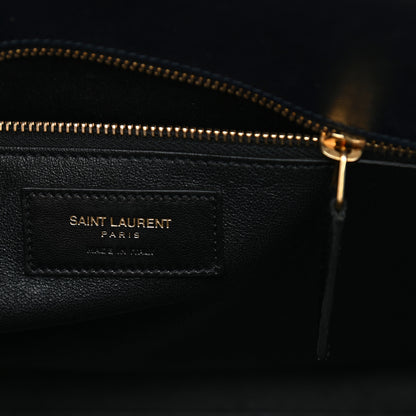Saint Laurent Smooth Calfskin Small Double Face Sac De Jour Marine Black 5 of 11
