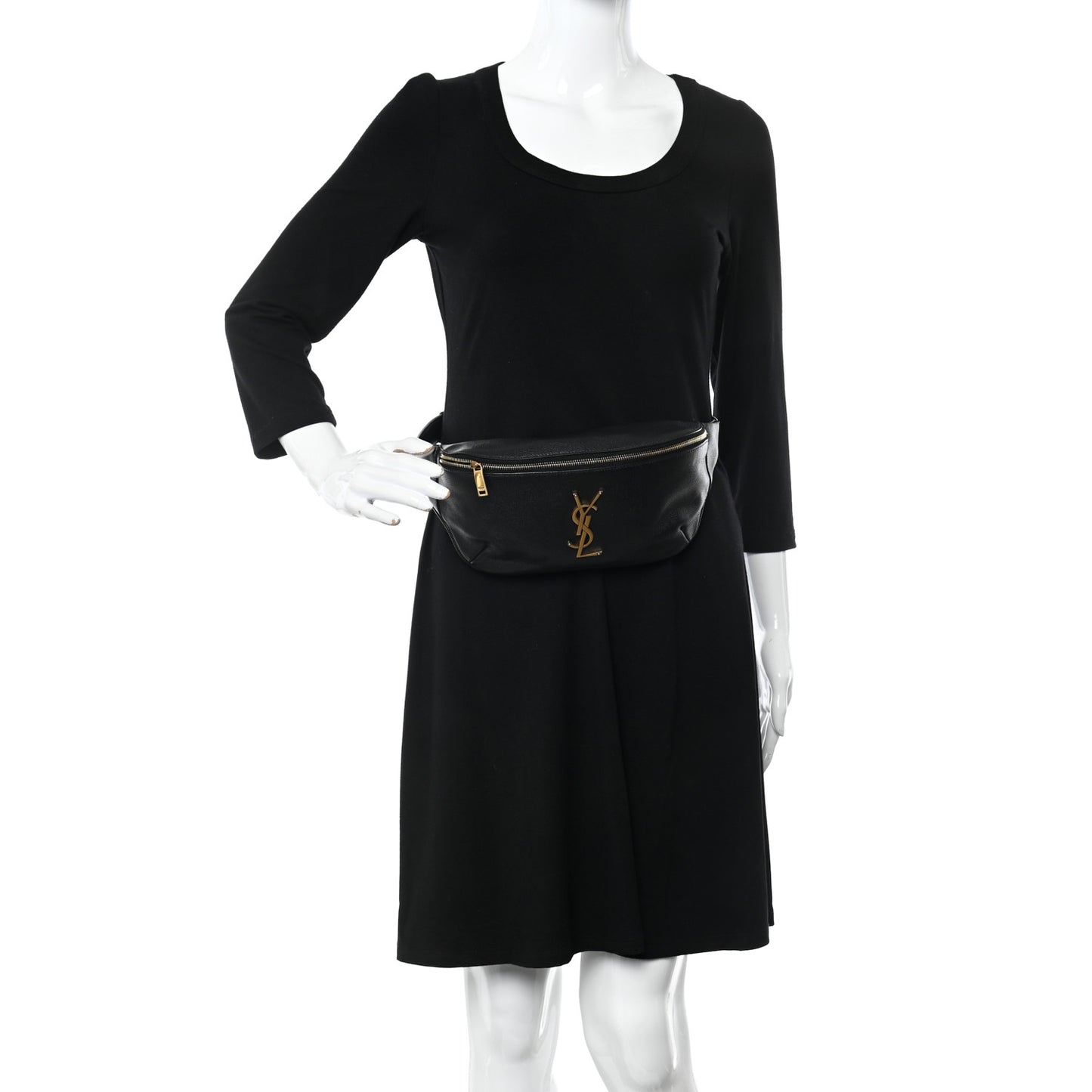 Grain De Poudre Monogram Belt Bag Black