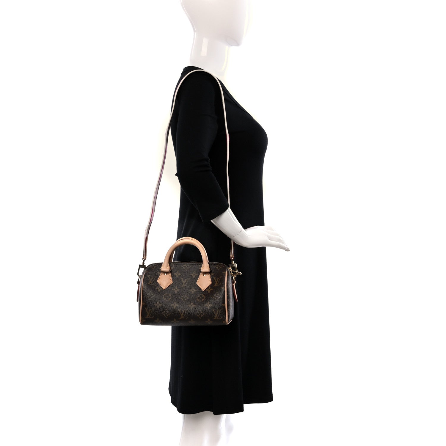 Louis Vuitton Monogram Speedy Bandouliere 20 Fuchsia 2 of 14