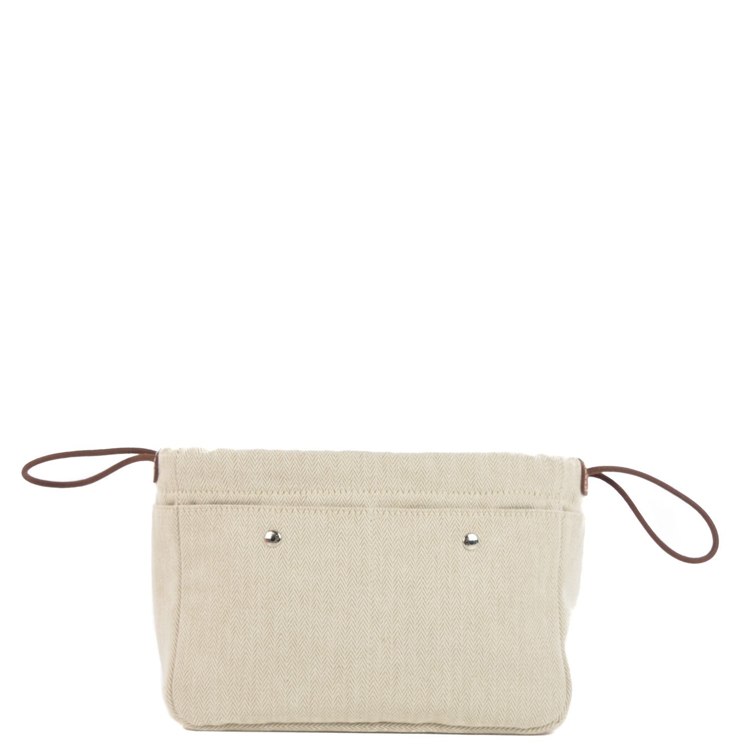 Hermes Canvas Barenia Fourbi 20 PM Pouch Naturel Fauve 1 of 10