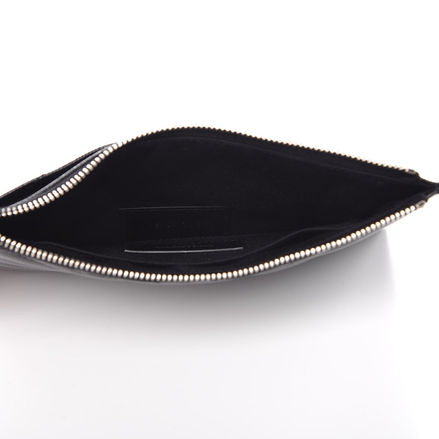 Grain De Poudre Chevron Monogram Bill Pouch Black