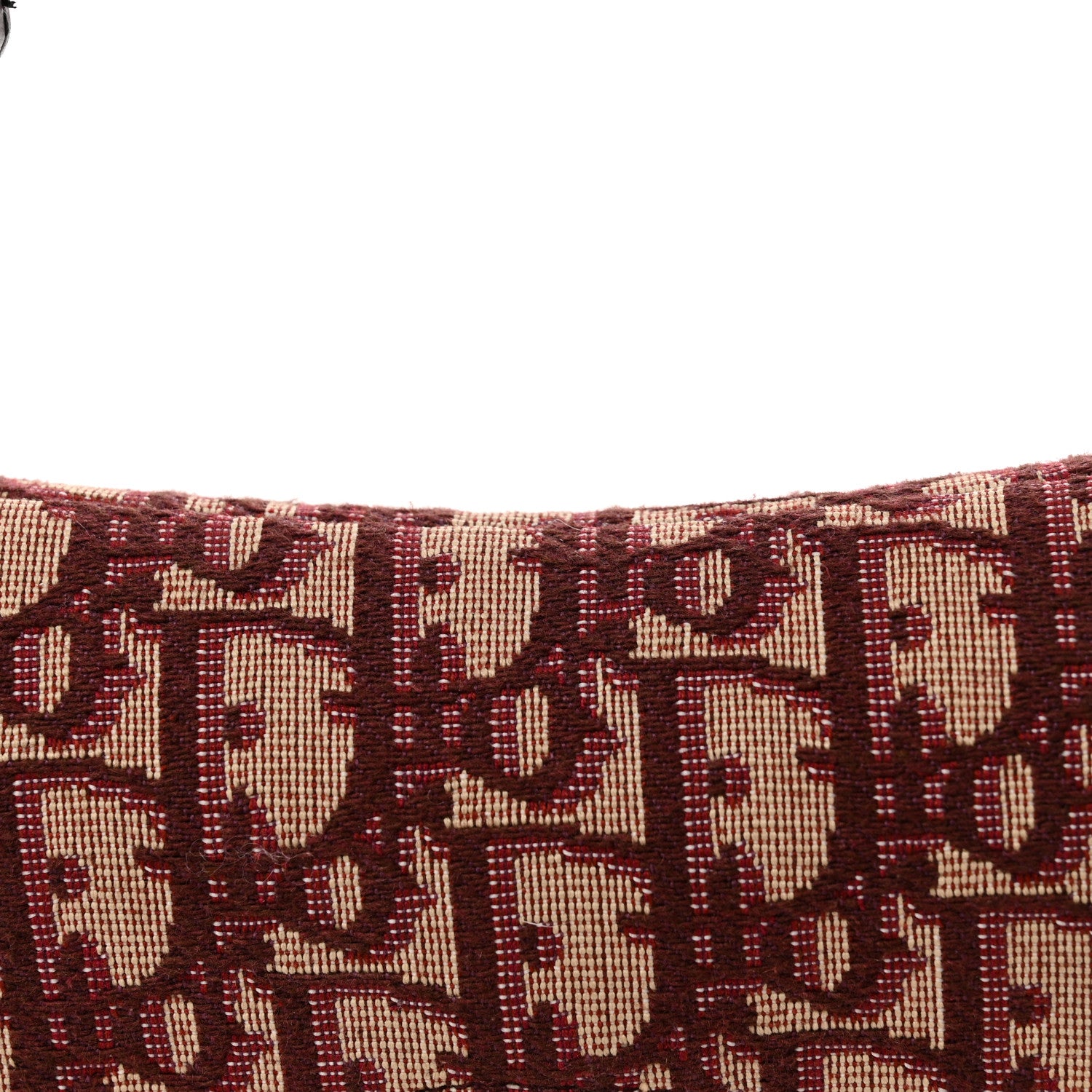 Christian Dior Oblique Mini Saddle Bag Burgundy 11 of 12