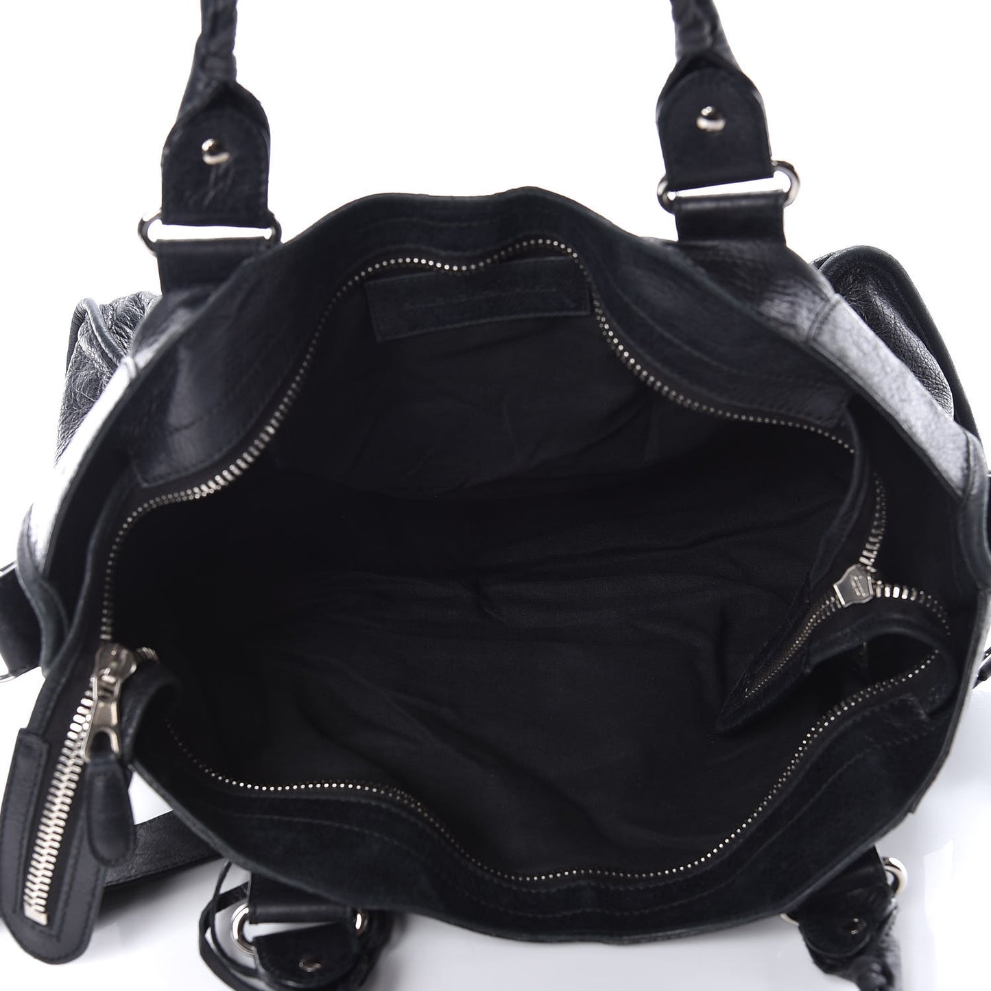 Agneau Giant 21 Silver Hardware Part Time Black