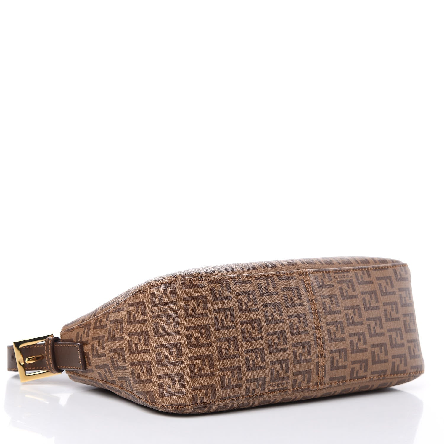 Fendi Zucchino Spalmati Vitello Forever Baguette Nocciola Castagna 4 of 9