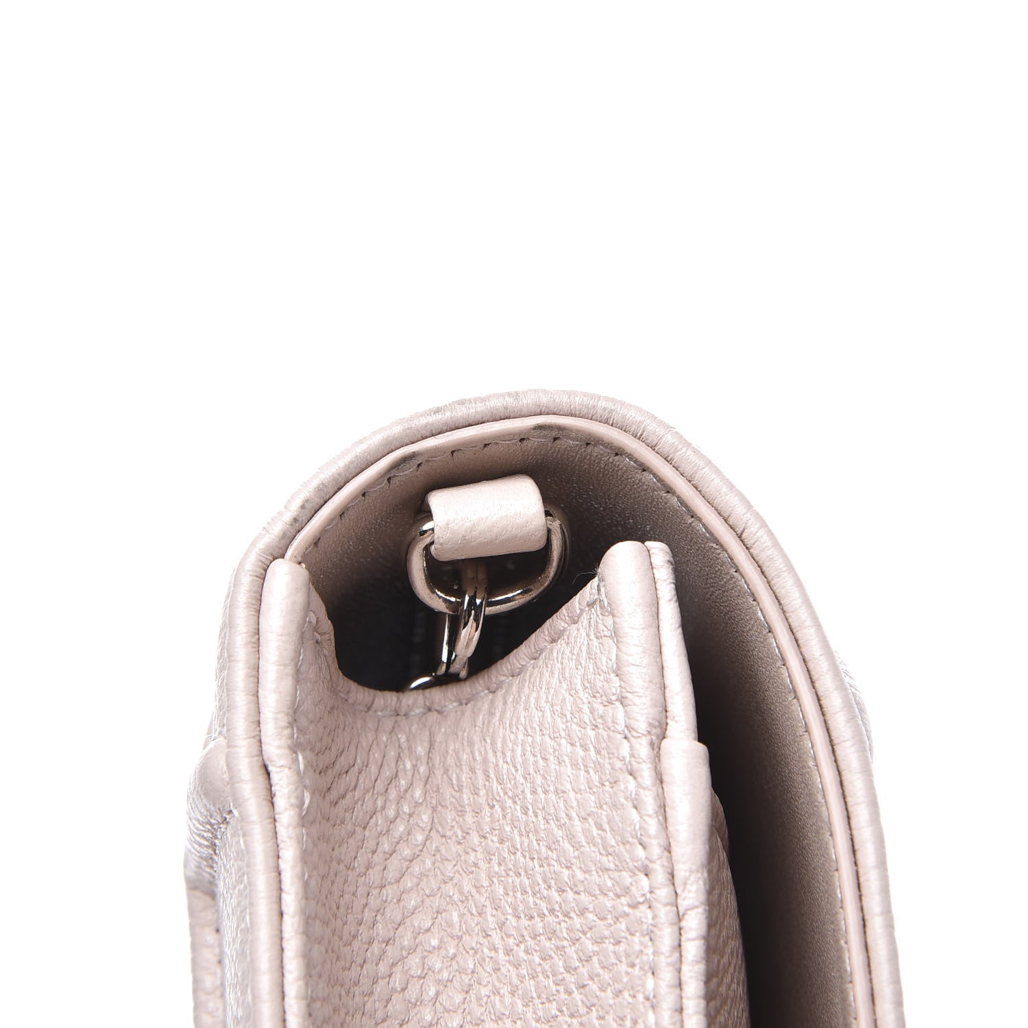 Christian Dior Grained Calfskin Diorama Wallet on Chain Pouch Rose Poudre 10 of 12
