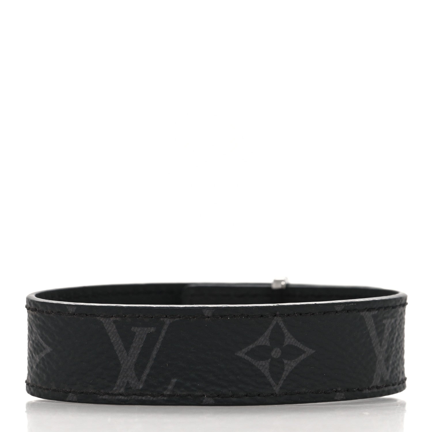 Louis Vuitton Monogram Eclipse LV Slim Bracelet 3 of 8