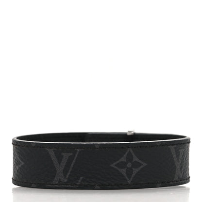 Louis Vuitton Monogram Eclipse LV Slim Bracelet 3 of 8