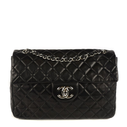 Chanel Lambskin Quilted Maxi Single Flap Black 1 of 9