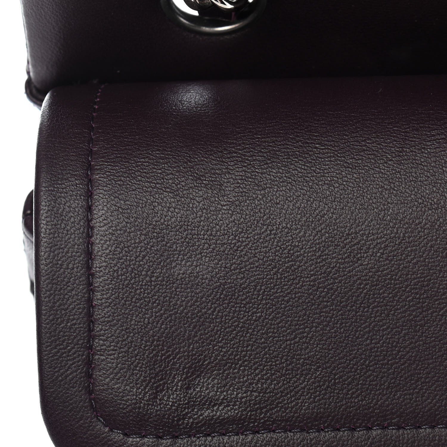 Chanel Lambskin Quilted Small Double Flap Purple 12 of 13