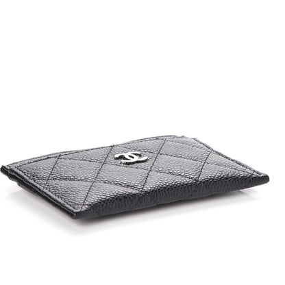 Chanel Caviar Quilted Card Holder Black 4 of 9