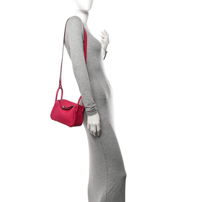 Hermes Swift Verso Mini Lindy 20 Rose Mexico Rouge Piment 2 of 12