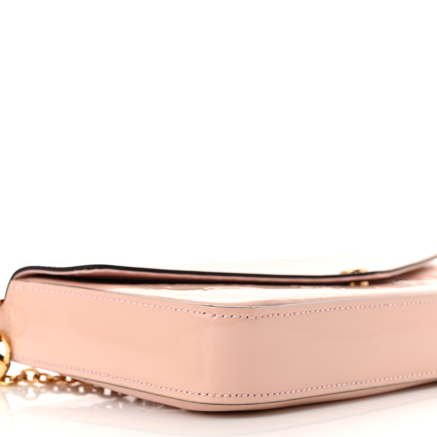 Louis Vuitton Vernis Felicie Chain Wallet Rose Ballerine 10 of 12