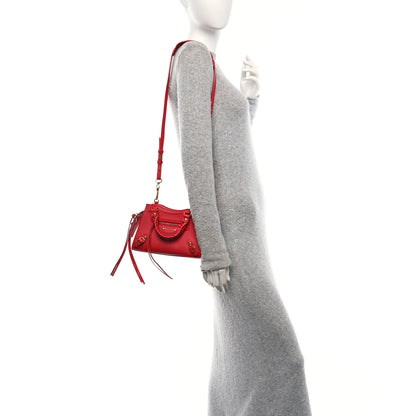 Balenciaga Smooth Calfskin Neo Classic Brass Hardware Mini City Red 2 of 9