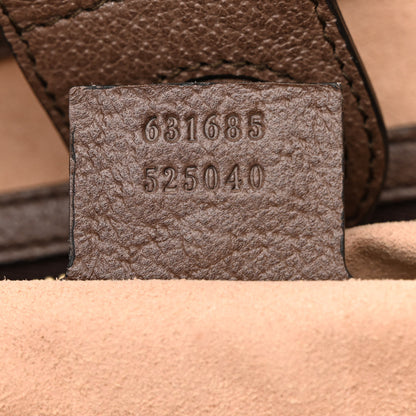 Gucci GG Supreme Monogram Textured Calfskin Web Medium Ophidia Shopping Tote Beige Ebony New Acero 7 of 13