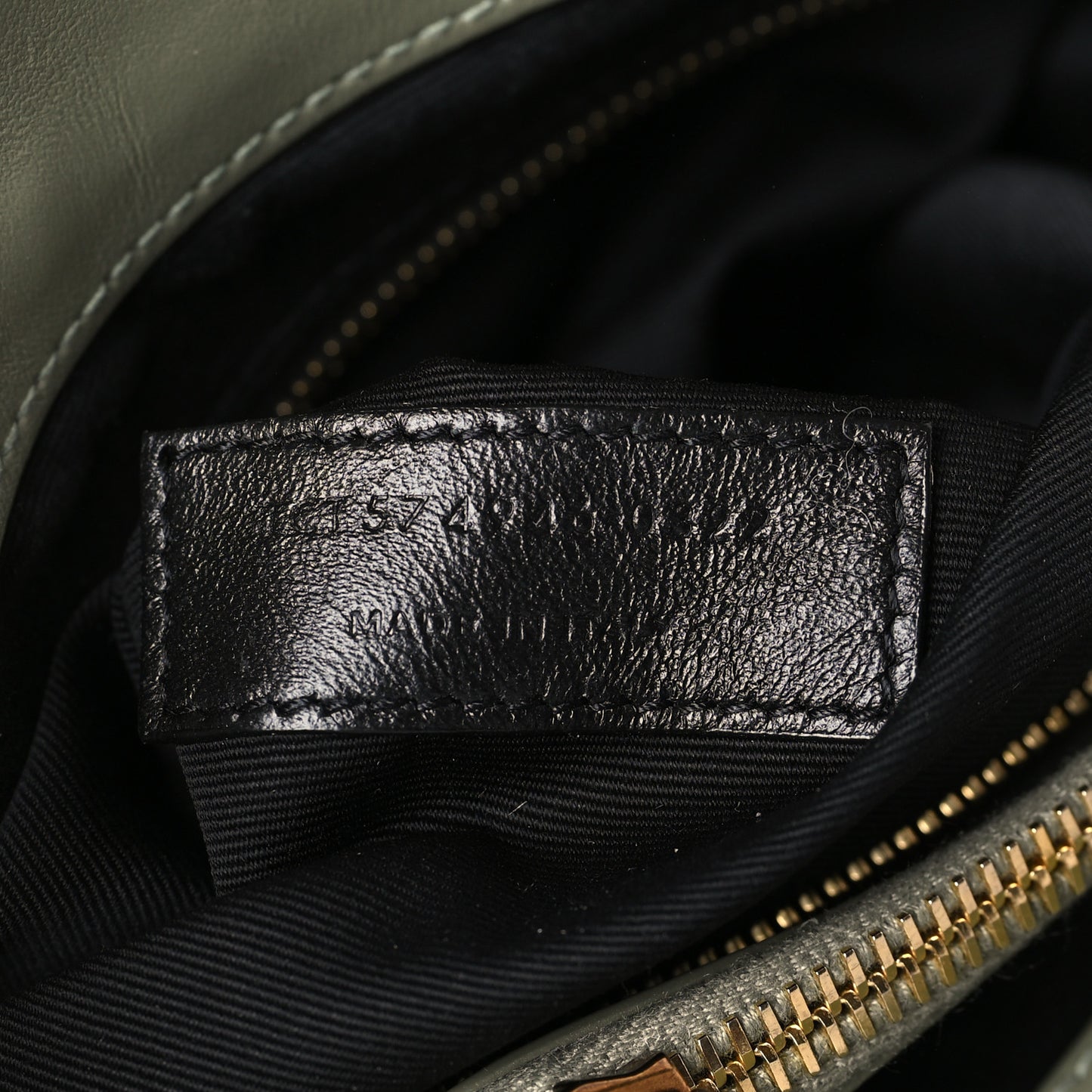 Calfskin Y Quilted Monogram Medium Loulou Chain Satchel Light Sage