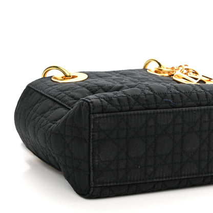 Christian Dior Nylon Cannage Mini Lady Dior Black 9 of 11