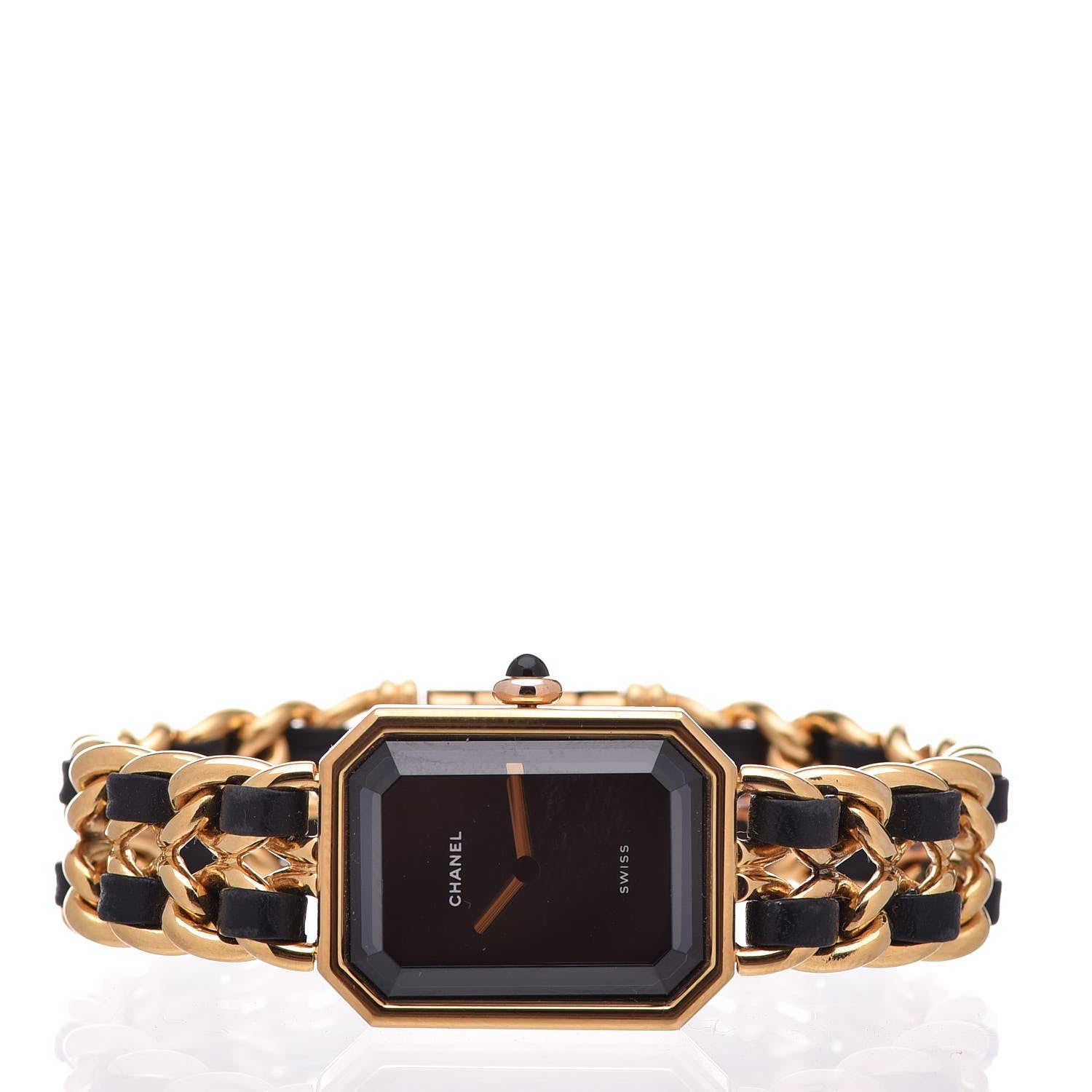 Chanel Stainless Steel Lambskin 20mm Chain Premiere Quartz Watch Gold M 3 of 6
