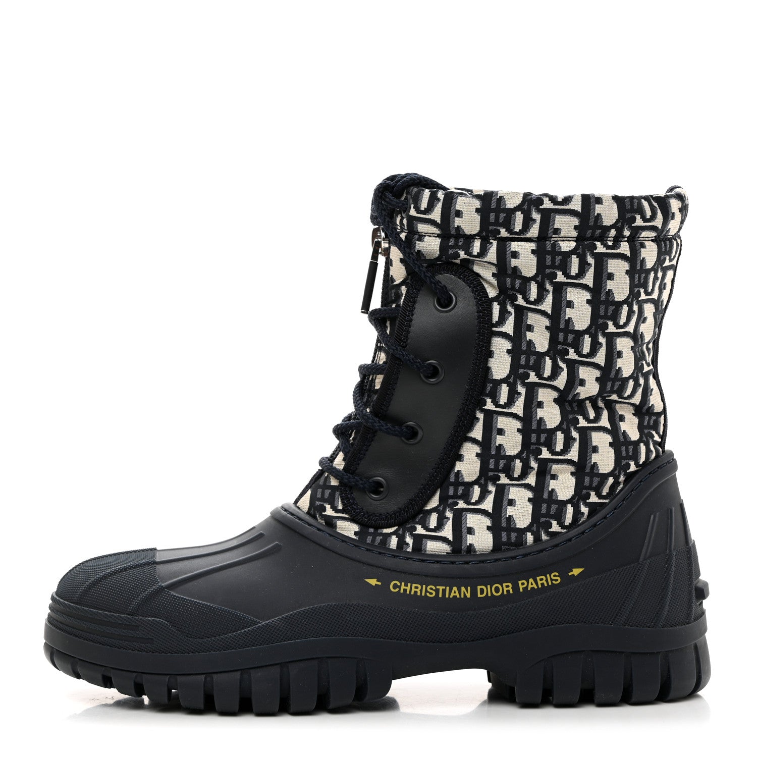 Christian Dior Oblique Nylon D-Venture Boots 38 Deep Blue 1 of 8