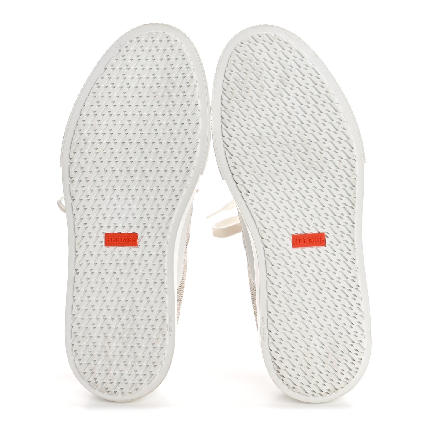 Calfskin H Canvas Keep Mule Sneakers 39 Prunoir White