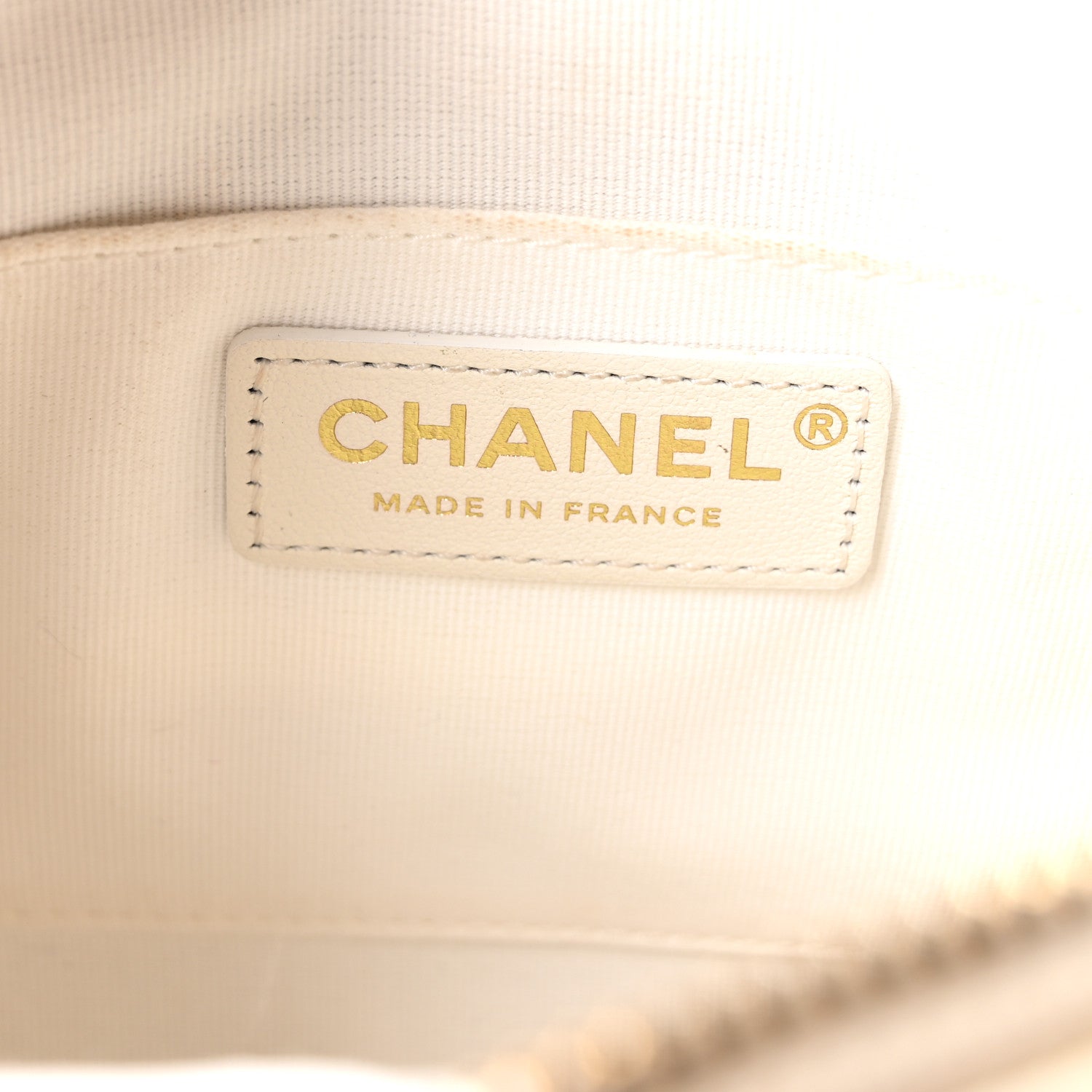 Chanel Calfskin Quilted Small Camera Case White 6 of 10
