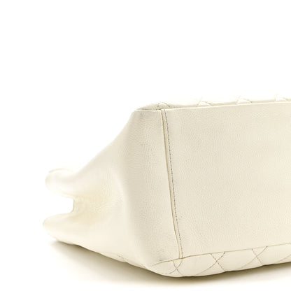 Chanel Caviar Quilted Grand Shopping Tote GST White 10 of 22