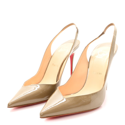 Christian Louboutin Patent Fleuve 100 Pumps 38.5 Grege 4 of 10