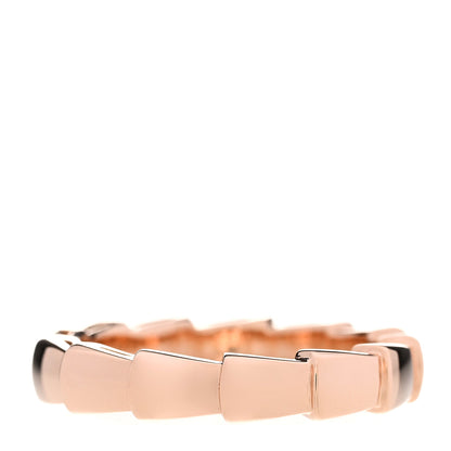Bulgari 18K Rose Gold Serpenti Viper Band Ring 49 4.75 3 of 6